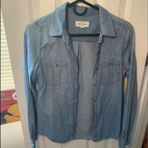 button up jean shirt